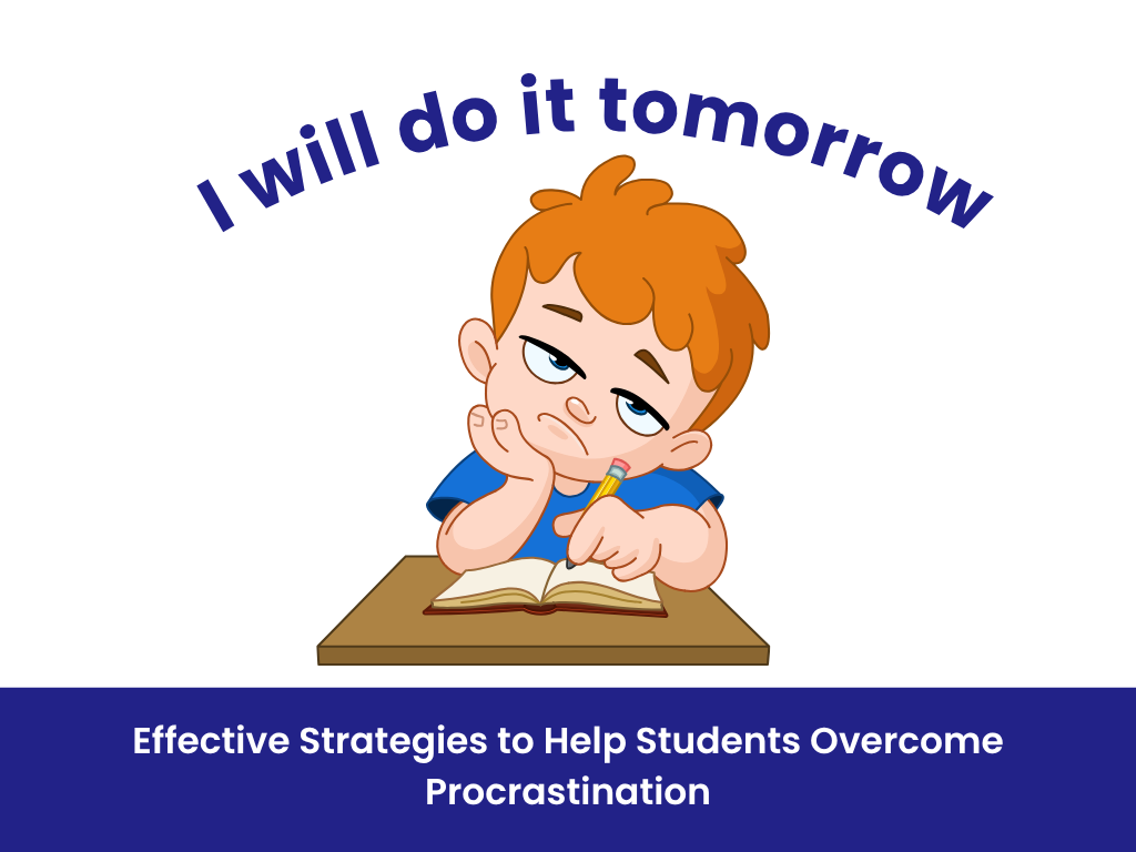 kid procrastinating school homework