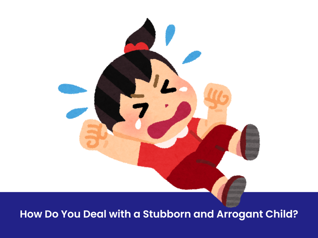 stubborn child crying
